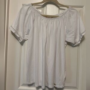 MICHAEL KORS Women’s Size S White Short Sleeve Top